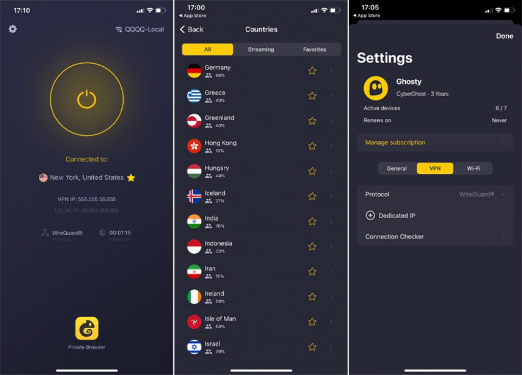 cyberghost ios Cyberghost iOS